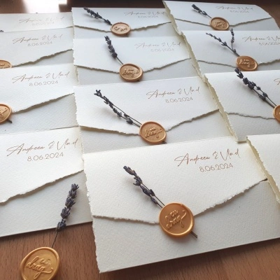 Invitație de nunta tip plic