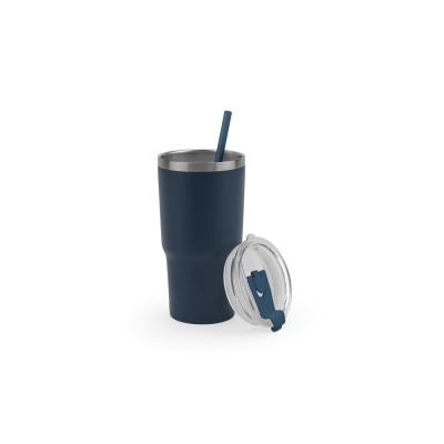 JOYNER M. Pahar de călătorie compact din oțel inoxidabil (91% reciclat) cu perete dublu izolat în vid și finisaj mat 600 ml - Img 6