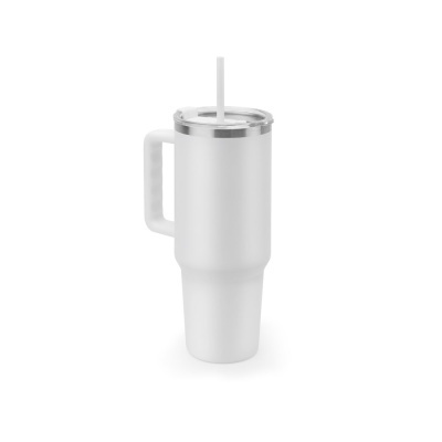 JOYNER XL. Pahar mare de călătorie din oțel inoxidabil (91% reciclat) cu perete dublu izolat în vid și finisaj mat 1300 ml - Img 2