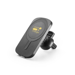 KOCH. Suport auto pentru smartphone cu încărcător magnetic fără fir 15W în ABS 100% reciclat (100% rABS) - Img 1