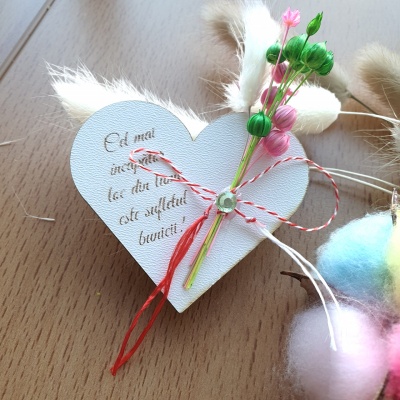 Mărtisoare personalizate cu nume si flori uscate - Img 7