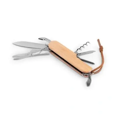 Ryker – Cuțit de buzunar multifuncțional bambus inox