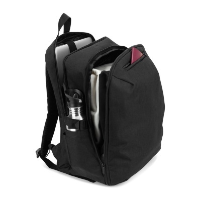 UDINE. Rucsac de călătorie cu un compartiment cu deschidere completă din poliester reciclat 300D de înaltă densitate, 16" - Img 4