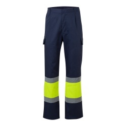 VL ARTEMIS. Pantaloni în două tonuri, din twill (190g/m²), bumbac (20%) și poliester (80%) - Img 1