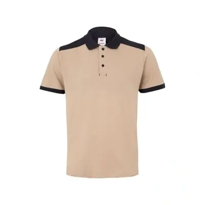 VL VELES. Cămașă polo piqué stretch bicolor (200 g/m²), cu mâneci scurte, din poliester (96%) și elastan (4%) - Img 6
