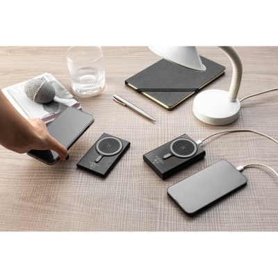 WRIGHT 10. Baterie externă magnetică cu încărcare super-rapidă din aluminiu reciclat și ABS reciclat 10.000 mAh - Img 4