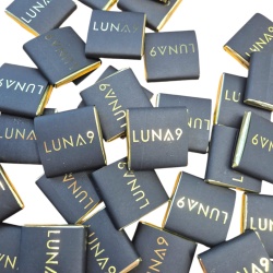 Ciocolată personalizată cu logo aurite/argintate - Img 3