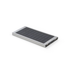 CLERK. Power bank de 8'000 mAh cu panou solar din aluminiu 100% reciclat - Img 2