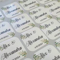 Etichete personalizate autoadezive nunta - Img 1