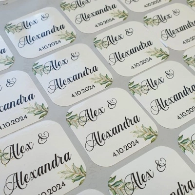 Etichete personalizate autoadezive nunta