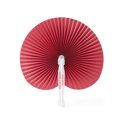 Evantai marturie nuntă - personalizat cu numele mirilor și data nuntii