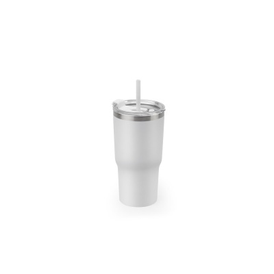 JOYNER M. Pahar de călătorie compact din oțel inoxidabil (91% reciclat) cu perete dublu izolat în vid și finisaj mat 600 ml - Img 3