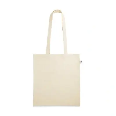 LEON. Sacoșă 100% bumbac organic (140 g/m²) - Natural deschis - Personalizat