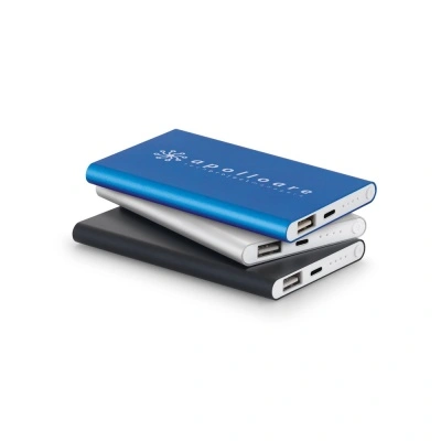 MARCET. Power bank slim 4'000 mAh din aluminiu reciclat (100% rAL) și ABS reciclat (100% rABS) - Img 5