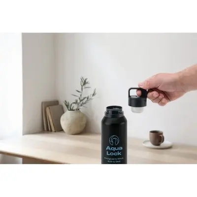 NICKLAUS. Sticlă din oțel inoxidabil (91% reciclată) cu perete dublu izolat în vid 590 ml - Img 6