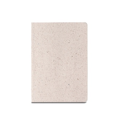 ORGANIC SEMI-RIGID. Blocnotes A5 cu copertă semirigidă din materie organică de elefant (80%) - Natural deschis
