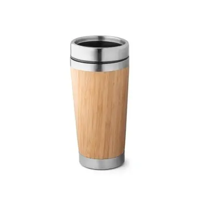 PIETRO. Cană de călătorie din bambus 500 mL - Natural