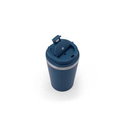 SPITZ. Cana de călătorie din oțel inoxidabil (90% reciclat) cu perete exterior din PP și finisaj mat 460 mL - Img 3