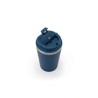 SPITZ. Cana de călătorie din oțel inoxidabil (90% reciclat) cu perete exterior din PP și finisaj mat 460 mL - Img 3