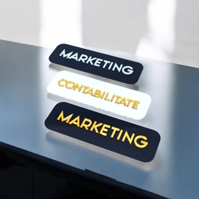 Tăblițe Personalizate din Plexiglas – Semnalizare Modernă pentru Birouri și Spații Comerciale