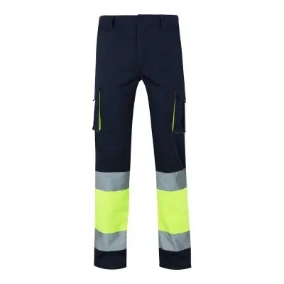 VL ZEUS LARGE. Pantaloni elastici cu buzunare multiple, în două tonuri (240 g/m²), din bumbac (46%), EME (38%) și poliester (16%) - Img 2