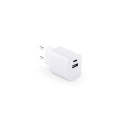 WEGENER. Adaptor de alimentare cu port USB-A 18W și USB-C 20W în ABS 100% reciclat (100% rABS) - Img 2