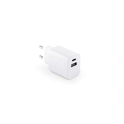 WEGENER. Adaptor de alimentare cu port USB-A 18W și USB-C 20W în ABS 100% reciclat (100% rABS) - Img 2
