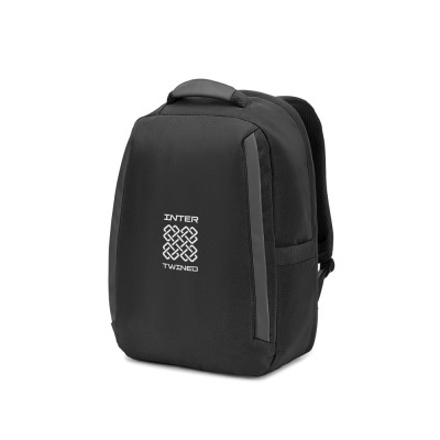 YANGON BPACK. Rucsac antifurt, din twill cu strat hidrofug și poliester reciclat 600D de înaltă densitate, pentru laptop de 17,3” - Img 6