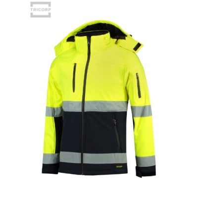 Bi-color EN ISO 20471 Softshell-Jachetă softshell unisex
