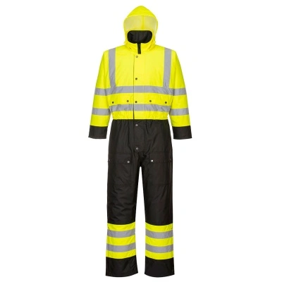 Combinezon HiVis Contrast - Captusit Portwest S485, galben reflectorizant (galben/negru)