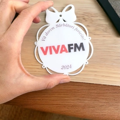 Glob plexiglas personalizat logo