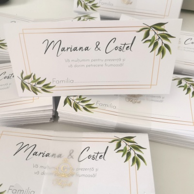 Plic de dar cu frunze