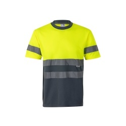 VL BRAHMA LARGE. Tricou tehnic bicolor cu ochi de pasăre (140g/m²), din poliester (100%) - Img 2