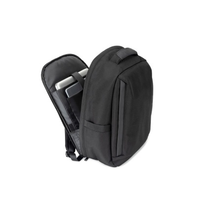 YANGON BPACK. Rucsac antifurt, din twill cu strat hidrofug și poliester reciclat 600D de înaltă densitate, pentru laptop de 17,3” - Img 3
