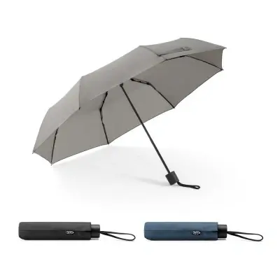 AIDEN. Umbrelă 21” din poliester reciclat (100% rPET) pongee 190T, pliabilă în 3 secțiuni
