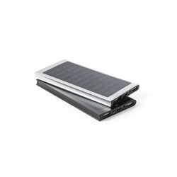 CLERK. Power bank de 8'000 mAh cu panou solar din aluminiu 100% reciclat - Img 4