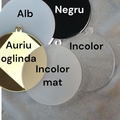 Glob plexiglas rotund 10 cm