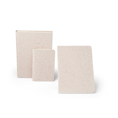 ORGANIC SEMI-RIGID. Blocnotes A5 cu copertă semirigidă din materie organică de elefant (80%) - Natural deschis - Img 4