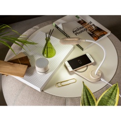 RE-LINEU. Difuzor portabil de 3W cu o durată de viață a bateriei de 4h30m din fibră de paie și ABS reciclat (100% rABS) - Natural - Img 4