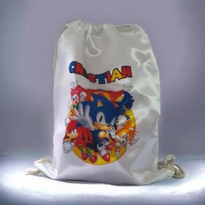 Sac personalizat cu nume si personaj