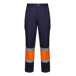 VL ARTEMIS. Pantaloni în două tonuri, din twill (190g/m²), bumbac (20%) și poliester (80%) - Img 4