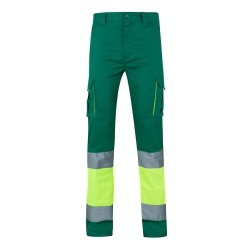 VL ZEUS LARGE. Pantaloni elastici cu buzunare multiple, în două tonuri (240 g/m²), din bumbac (46%), EME (38%) și poliester (16%) - Img 4
