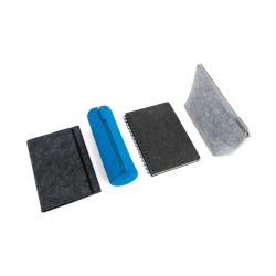 BALDWIN. Blocnotes A5 cu copertă din pâslă reciclată (100% rPET) și pagini liniate din hârtie 100% reciclată - Img 6