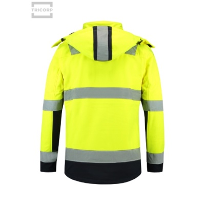 Bi-color EN ISO 20471 Softshell-Jachetă softshell unisex - Img 3