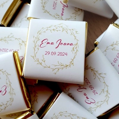 Ciocolată personalizată - marturie botez