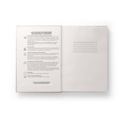 EAPAD RIGID. Blocnotes A5 cu copertă dură, realizat din deșeuri de frunze de ceai (65%) - Natural - Img 3