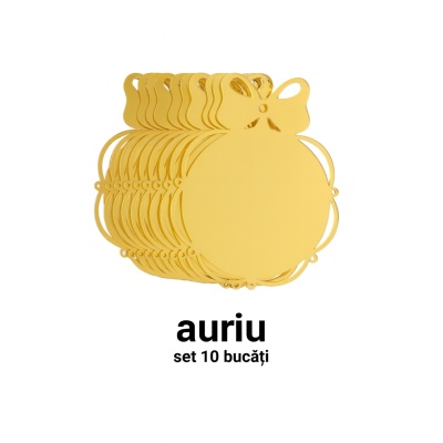 Glob Crăciun din plexiglas – set 10 bucăți, personalizabil - Img 2