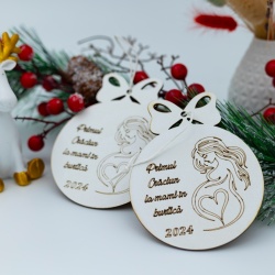 Glob personalizat „Primul Craciun la mami in burtică” - Img 2