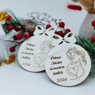 Glob personalizat „Primul Craciun la mami in burtică” - Img 2