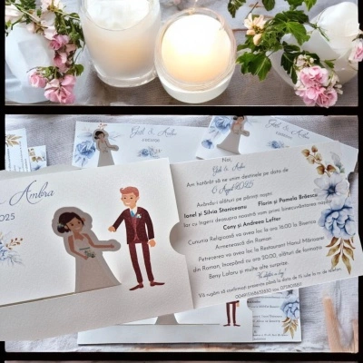 Invitații de nuntă personalizate slider